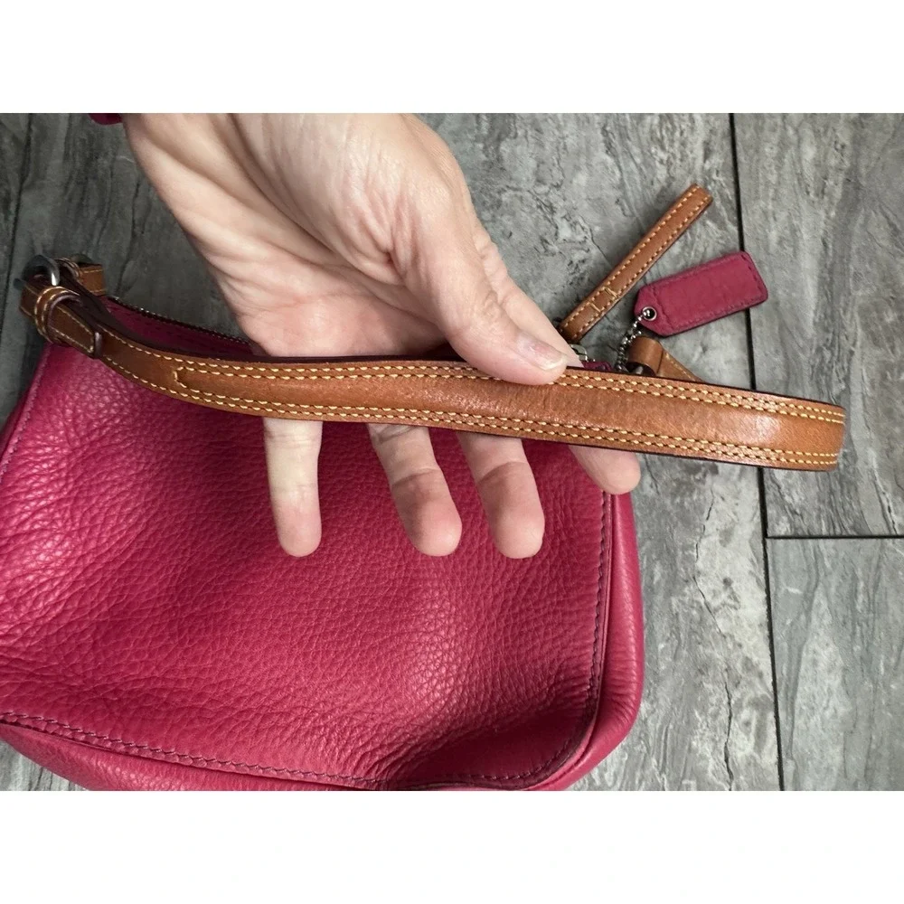 2005 Coach Vintage Chelsea Hobo Pink Pebbled Leather Shoulder8E96